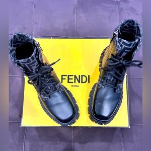 Fendi Force lace-up ankle boots. Size-men’s 9.